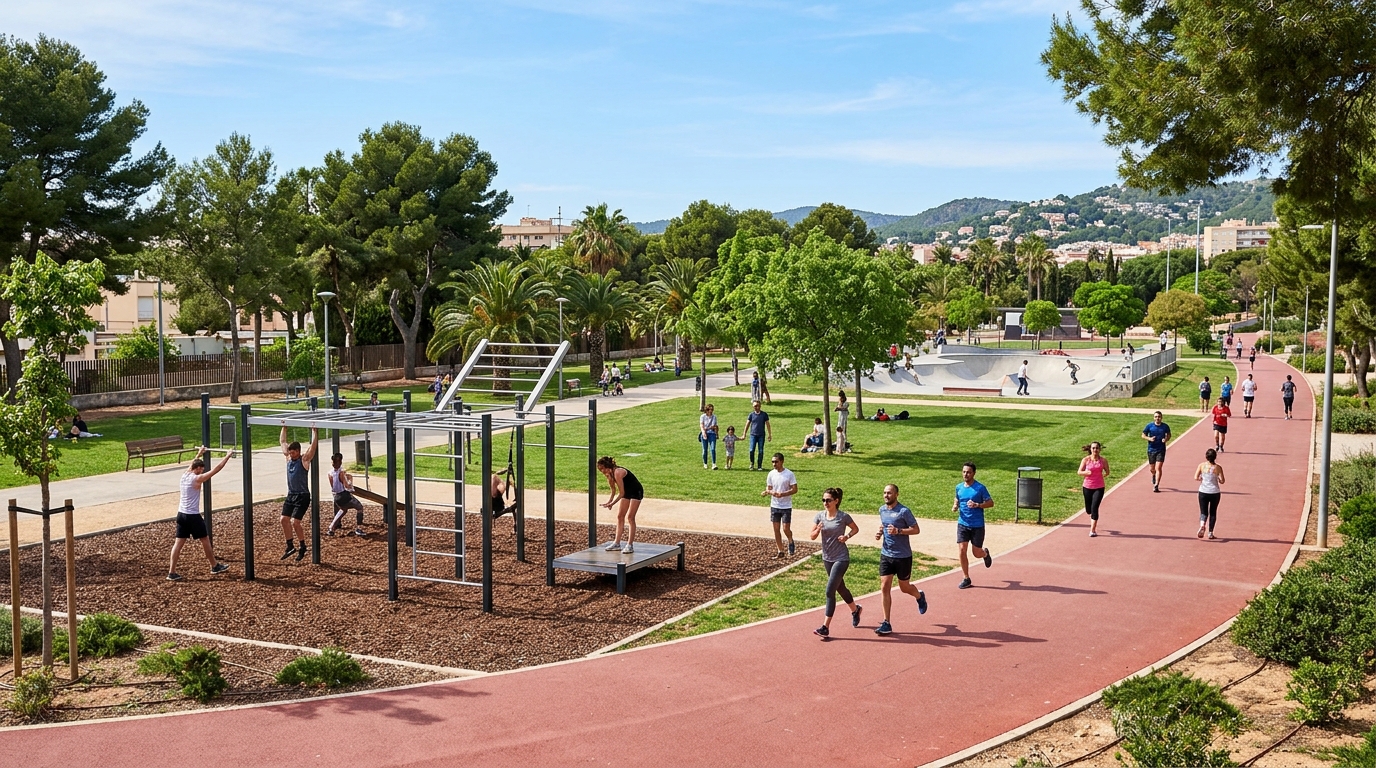 Parc de Sa Riera — Circuito Running, Calistenia & Skatepark